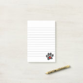 Retro 80s Videospel 8 Bit Pixel Art Hond Poot Gevo Post-it® Notes (Op bureau)