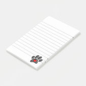 Retro 80s Videospel 8 Bit Pixel Art Hond Poot Gevo Post-it® Notes (Schuin)