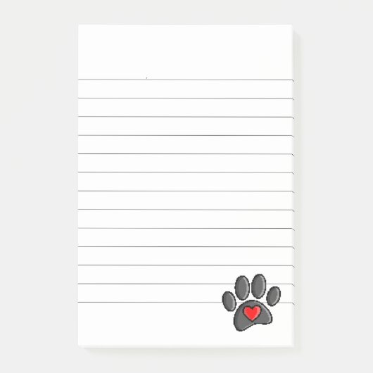 Retro 80s Videospel 8 Bit Pixel Art Hond Poot Gevo Post-it® Notes (Voorkant)