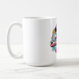 Retro 80s vrolijk kerstbeeld koffiemok