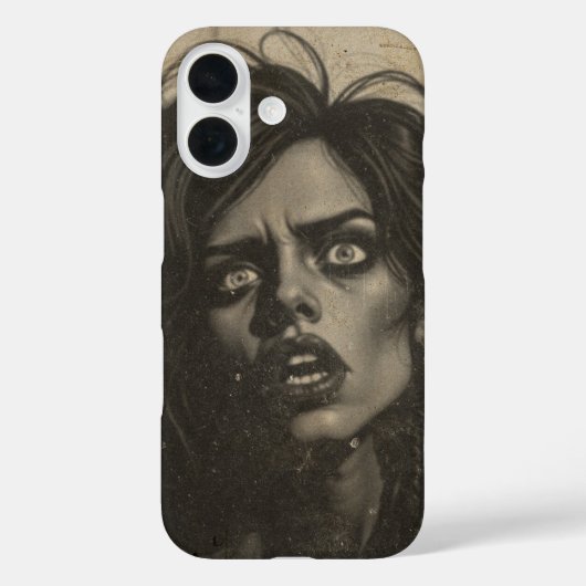 Retro 80's vrouw ziet er walgelijk uit Case-Mate iPhone case (Achterkant)