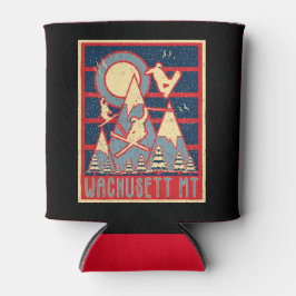 Retro 80s Wachusett Mountain Ski Blikjeskoeler