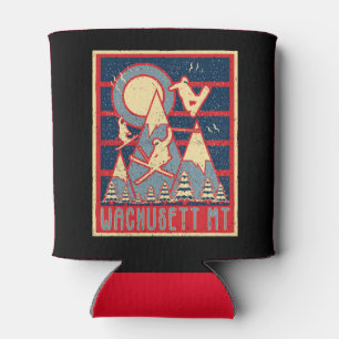 Retro 80s Wachusett Mountain Ski Blikjeskoeler