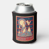 Retro 80s Wachusett Mountain Ski Blikjeskoeler (Blikje Achterkant)