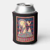 Retro 80s Whistler British Columbia Blikjeskoeler (Blikje Achterkant)