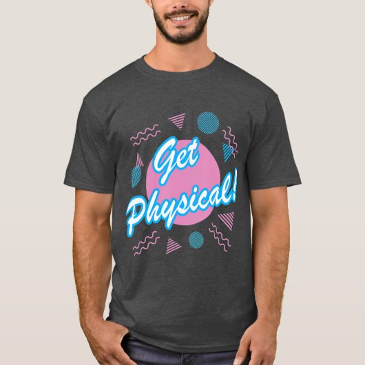 Retro 80s Workout  1980s Costume Gym T-shirt (Voorkant)