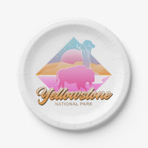 RETRO 80S YELLOWSTONE NATIONAL PARK VAPORWAVE
