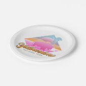 RETRO 80S YELLOWSTONE NATIONAL PARK VAPORWAVE PAPIEREN BORDJE (Gekanteld)