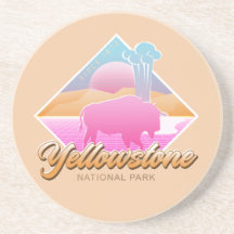 RETRO 80S YELLOWSTONE NATIONAL PARK VAPORWAVE