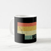 Retro 80s  zonnebank Coffe Koffiemok (Voorkant links)