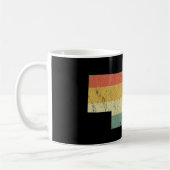 Retro 80s  zonnebank Coffe Koffiemok (Links)