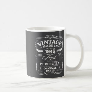 Retro 80ste verjaardagsdecoraties mannen grappig 1 koffiemok