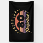 Retro 80th Birthday Humor Spandoek (Verticaal)