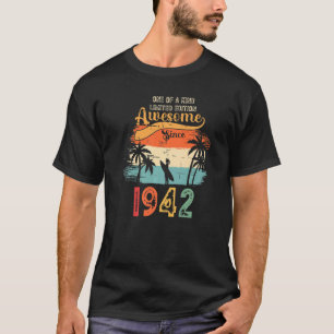 Retro 80th Birthday Shirt  1942 80 Years Ol