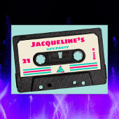 Retro 80th Mix Tape 21st verjaardag Kaart