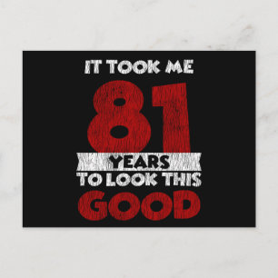 Retro 81 Jaar Oud Funny 81e Verjaardagscadeau Briefkaart