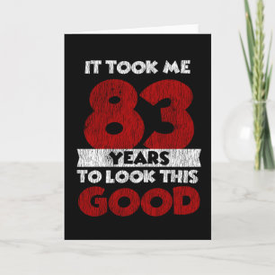 Retro 83 Jaar Oud Funny 83e Verjaardagscadeau Kaart
