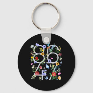 Retro 8647 Subtiele Trump 86 47 Floral Boho Style Sleutelhanger