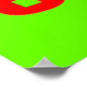 Retro 867 5309 Generiek Jenny Nummer 80's Groen Ro Poster (Hoek)