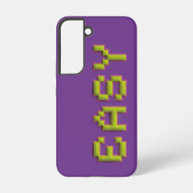 Retro 8-Bit EASY Samsung Hoesje - Paars & Roze Gam
