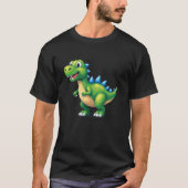 Retro 8 Bit T Rex Pixel Art  Gamer Dinosaur T-shirt (Voorkant)