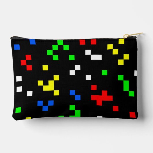 Retro 8 Bit Video Game Graphics Pattern Etui (Achterkant)