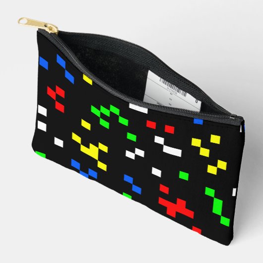 Retro 8 Bit Video Game Graphics Pattern Etui (Open)