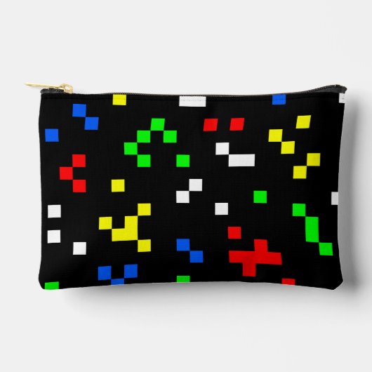 Retro 8 Bit Videospel Grafisch Patroon Etui (Voorkant)