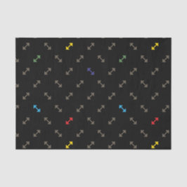 Retro 8-bits Gym Weegpatroon Tissuepapier