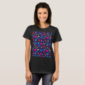 Retro 8-bits pixel gaming esthetische T-shirt (Voorkant volledig)