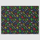 Retro 8-bits videographicspatroon tissuepapier (Voorkant)