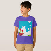 Retro 8-bits videospel Geïnspireerd door Kinder T- T-shirt (Voorkant volledig)