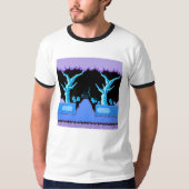 Retro 8-bits videospel geïnspireerd op volwassen T T-shirt (Voorkant)