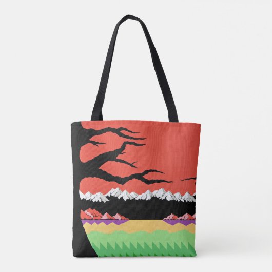 Retro 8-bits videospel Geïnspireerde Canvas tas (Achterkant)