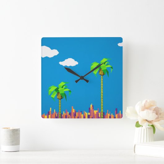 Retro 8-bits videospel Geïnspireerde wandklok (Huis)