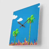 Retro 8-bits videospel Geïnspireerde wandklok (Hoek)