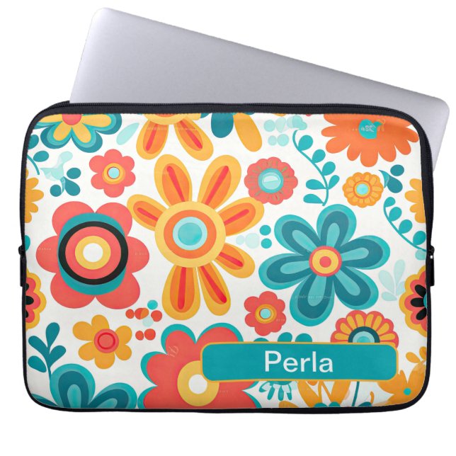 Retro 8 laptop sleeve (Voorkant)