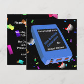 Retro 8-Track 50th Birthday Kaart (Voorkant / Achterkant)