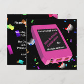 Retro 8-Track 50th Birthday Kaart (Voorkant / Achterkant)