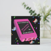 Retro 8-Track 50th Birthday Kaart (Staand voorkant)