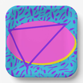 Retro 90 de Borden van de Partij Papieren Bordje