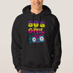 Retro 90-meisjes 90-jarige vrouwen hoodie