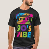 Retro 90’s Vibe Cassette Design T-shirt (Voorkant)