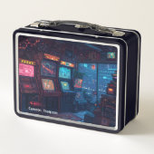 Retro 90s 80s  Arcade Tin Lunchbox (Achterkant)