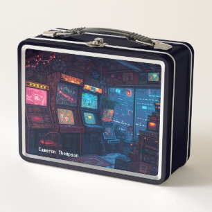 Retro 90s 80s  Arcade Tin Lunchbox