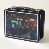 Retro 90s 80s  Arcade Tin Lunchbox (Achterkant)