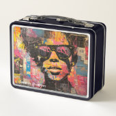 Retro 90s 80s  Pop Art Tin Lunch Box (Achterkant)