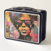 Retro 90s 80s Pop Art Tin Lunch Box (Voorkant)