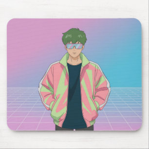 Retro 90s Anime Esthetische Muismat