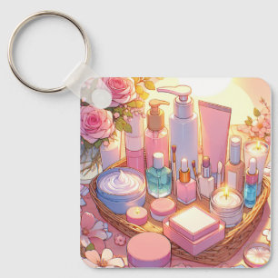Retro 90s Anime Huidverzorging Aesthetic Sleutelhanger